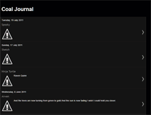 Tablet Screenshot of coaljournal.blogspot.com