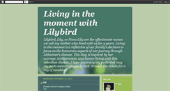Desktop Screenshot of livinginthemomentwithlilybird.blogspot.com