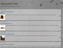 Tablet Screenshot of lifeinthedessert.blogspot.com