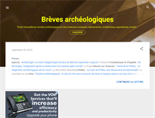 Tablet Screenshot of breves-archeologiques.blogspot.com