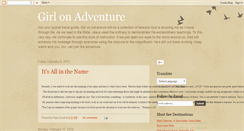 Desktop Screenshot of girlonadventure.blogspot.com