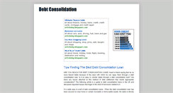 Desktop Screenshot of debtconsolidationabout.blogspot.com