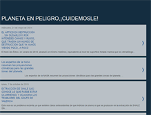 Tablet Screenshot of planetaenpeligrocuidemosle.blogspot.com