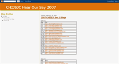 Desktop Screenshot of chijsjc-hear-our-say2007.blogspot.com