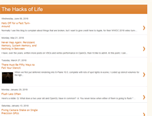 Tablet Screenshot of hacksoflife.blogspot.com