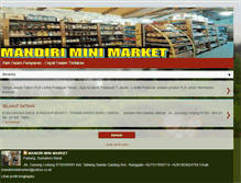 Tablet Screenshot of mandiri-minimarket.blogspot.com