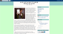 Desktop Screenshot of marilynhydeacupuncture.blogspot.com