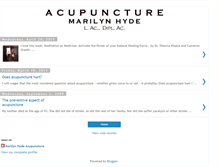 Tablet Screenshot of marilynhydeacupuncture.blogspot.com