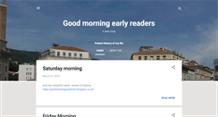 Desktop Screenshot of goodmorningearlyreaders.blogspot.com