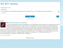 Tablet Screenshot of ies2011vacancy.blogspot.com