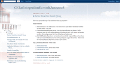 Desktop Screenshot of ckbatintegrationsummitjune2008.blogspot.com