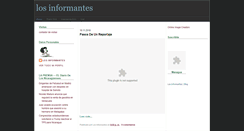 Desktop Screenshot of losinformantes00.blogspot.com