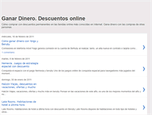 Tablet Screenshot of dineroydescuentos.blogspot.com