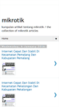 Mobile Screenshot of mikrotiik.blogspot.com
