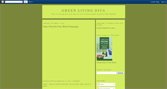 Desktop Screenshot of greenlivingdiva.blogspot.com