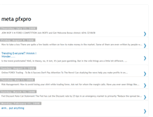 Tablet Screenshot of metapfxpro.blogspot.com