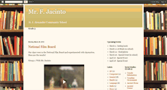 Desktop Screenshot of mrfjacinto.blogspot.com