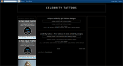 Desktop Screenshot of celebritytattoosdesign.blogspot.com