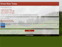 Tablet Screenshot of knownowtoday.blogspot.com