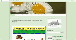 Desktop Screenshot of bartonpubliclibrary.blogspot.com
