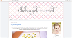 Desktop Screenshot of chelseagetsmarried.blogspot.com