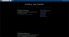 Desktop Screenshot of ngjobfinders.blogspot.com