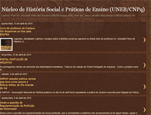 Tablet Screenshot of historiaepraticasdeensino.blogspot.com