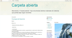 Desktop Screenshot of carpetabierta.blogspot.com
