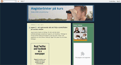 Desktop Screenshot of magisterkurs.blogspot.com