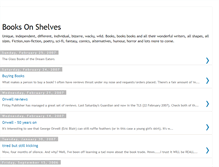 Tablet Screenshot of booksonshelves.blogspot.com