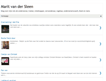 Tablet Screenshot of maritvandersleen.blogspot.com