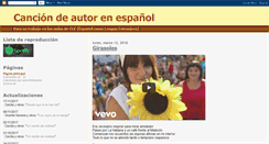 Desktop Screenshot of canciondeautorenespanol.blogspot.com