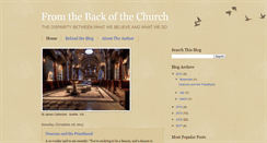 Desktop Screenshot of fromthebackofthechurch.blogspot.com