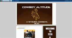 Desktop Screenshot of cowboyaltitude.blogspot.com
