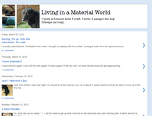 Tablet Screenshot of livinginamaterialworld.blogspot.com