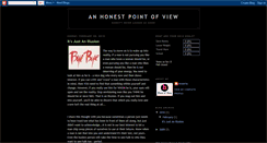 Desktop Screenshot of anhonestpointofview.blogspot.com