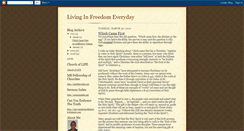 Desktop Screenshot of livinginfreedomeverydayinc.blogspot.com