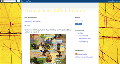 Desktop Screenshot of animaljamguide.blogspot.com