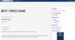 Desktop Screenshot of best-video-game.blogspot.com