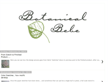 Tablet Screenshot of botanicalbebe.blogspot.com