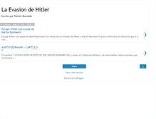 Tablet Screenshot of la-evasion-de-hitler.blogspot.com