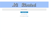 Tablet Screenshot of mibisuteri.blogspot.com
