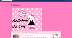 Desktop Screenshot of cris-selinhos.blogspot.com