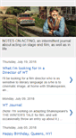 Mobile Screenshot of notesonacting.blogspot.com