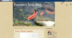 Desktop Screenshot of franniesnewblog.blogspot.com