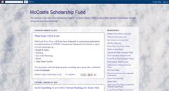 Desktop Screenshot of mccostisscholarshipfund.blogspot.com