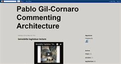 Desktop Screenshot of commentingarchitecture.blogspot.com