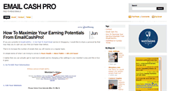 Desktop Screenshot of emailcashiepro.blogspot.com