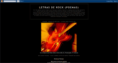 Desktop Screenshot of letrasderockpoemas.blogspot.com