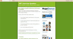 Desktop Screenshot of dotnet-question-answer.blogspot.com